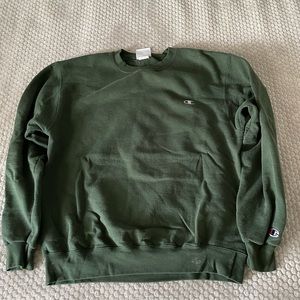 Green champion crewneck